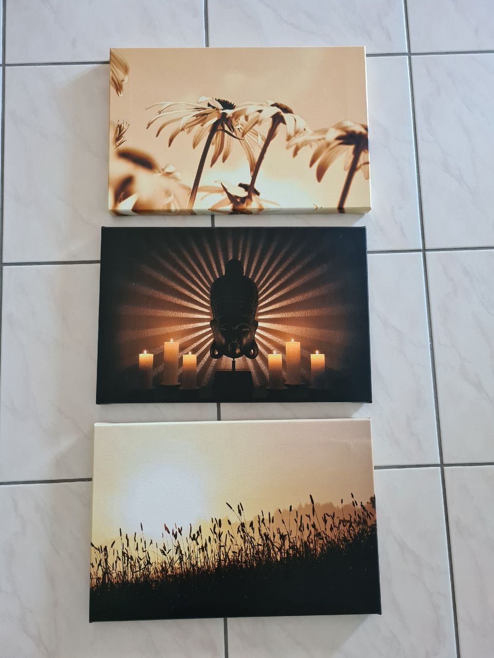 Foto & Immagini: 3er Set Wandbilder Leinwandbilder – Usato da Ebikon venduto da Songbird85
