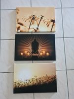 3er Set Wandbilder Leinwandbilder