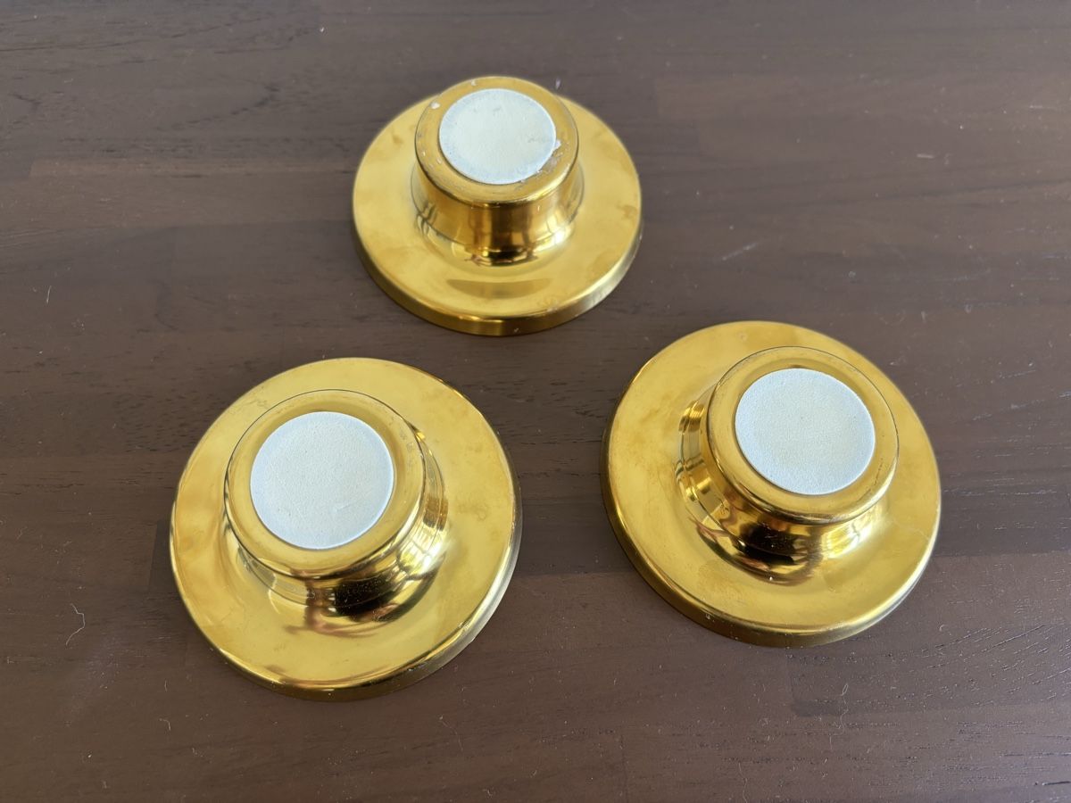 Ikea Alle Dekorationen: Ikea GLITTRIG gold-coloured candle holders – Gebraucht aus Zürich von cha_jz8q 3