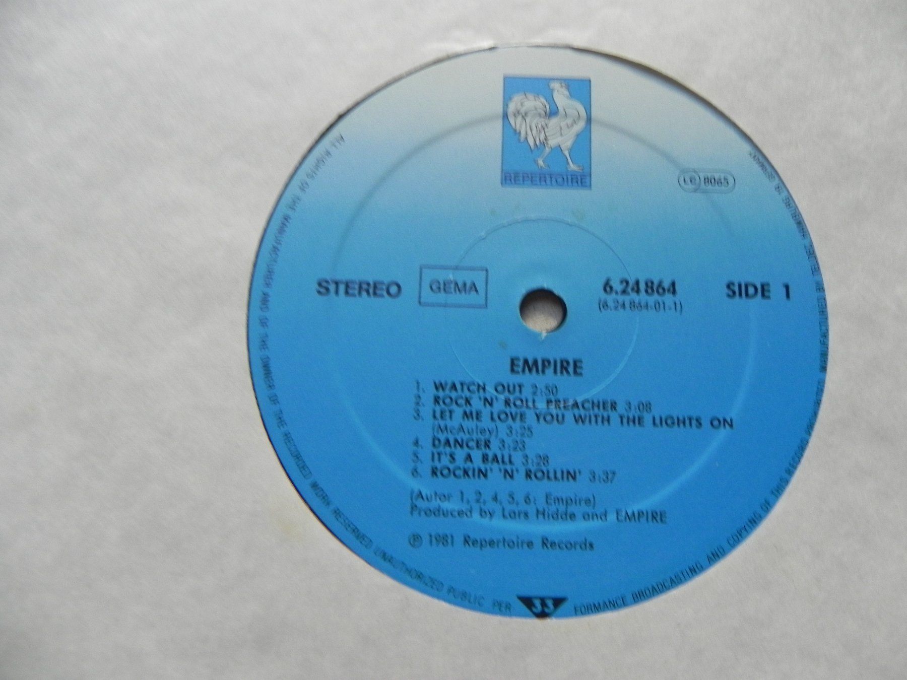 Schallplatten: LP Deutschland Rock Band Empire 1981 – Gebraucht aus Siebnen von krimsie 3