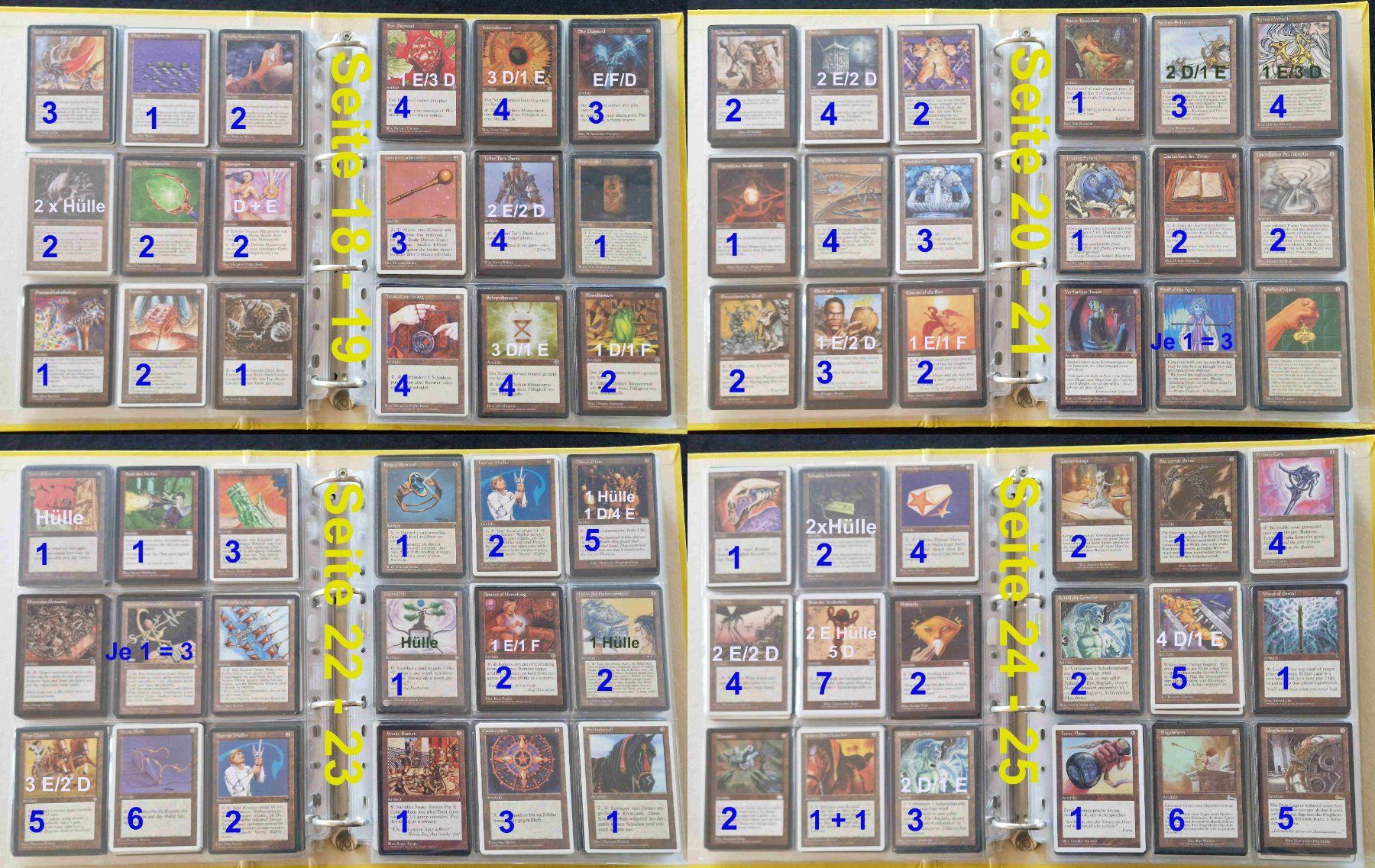 Magic The Gathering Carte collezionabili: Magic The Gathering #5 Ordner: 1263 Karten& Total 552 Bilder – Usato da Zürich venduto da silver-team 4