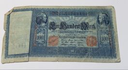 Billet 100 Mark 1910 Empire Allemand état moyen