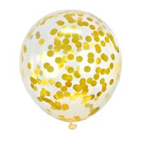 Konfetti-Ballon Set 30cm (gold)