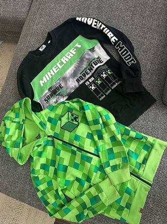Minecraft Pullover und Kapuzenjacke Gr. 146