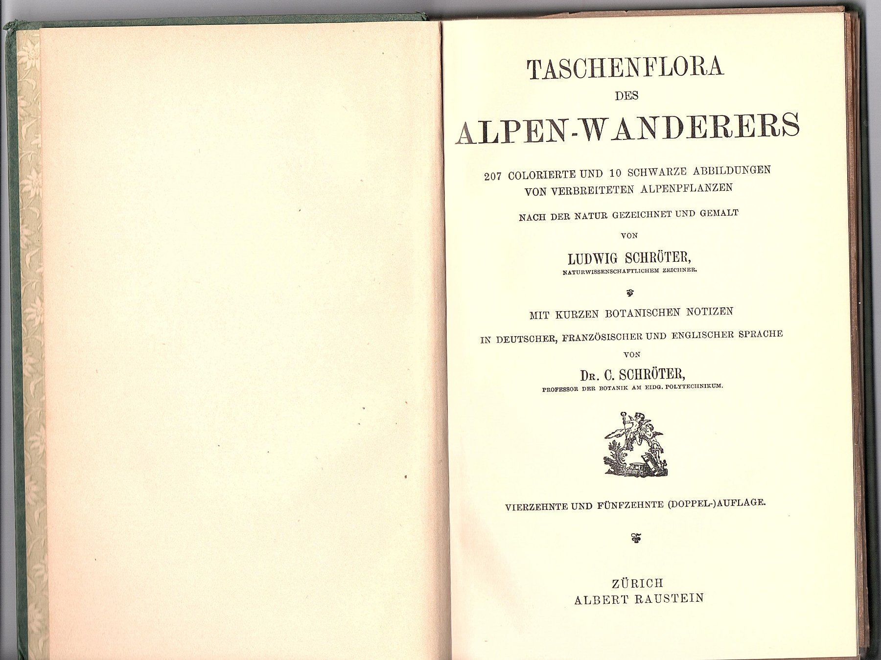 Libri: Alpenflora Schröter um 1910 – Usato da Mörschwil venduto da antiksalon 1