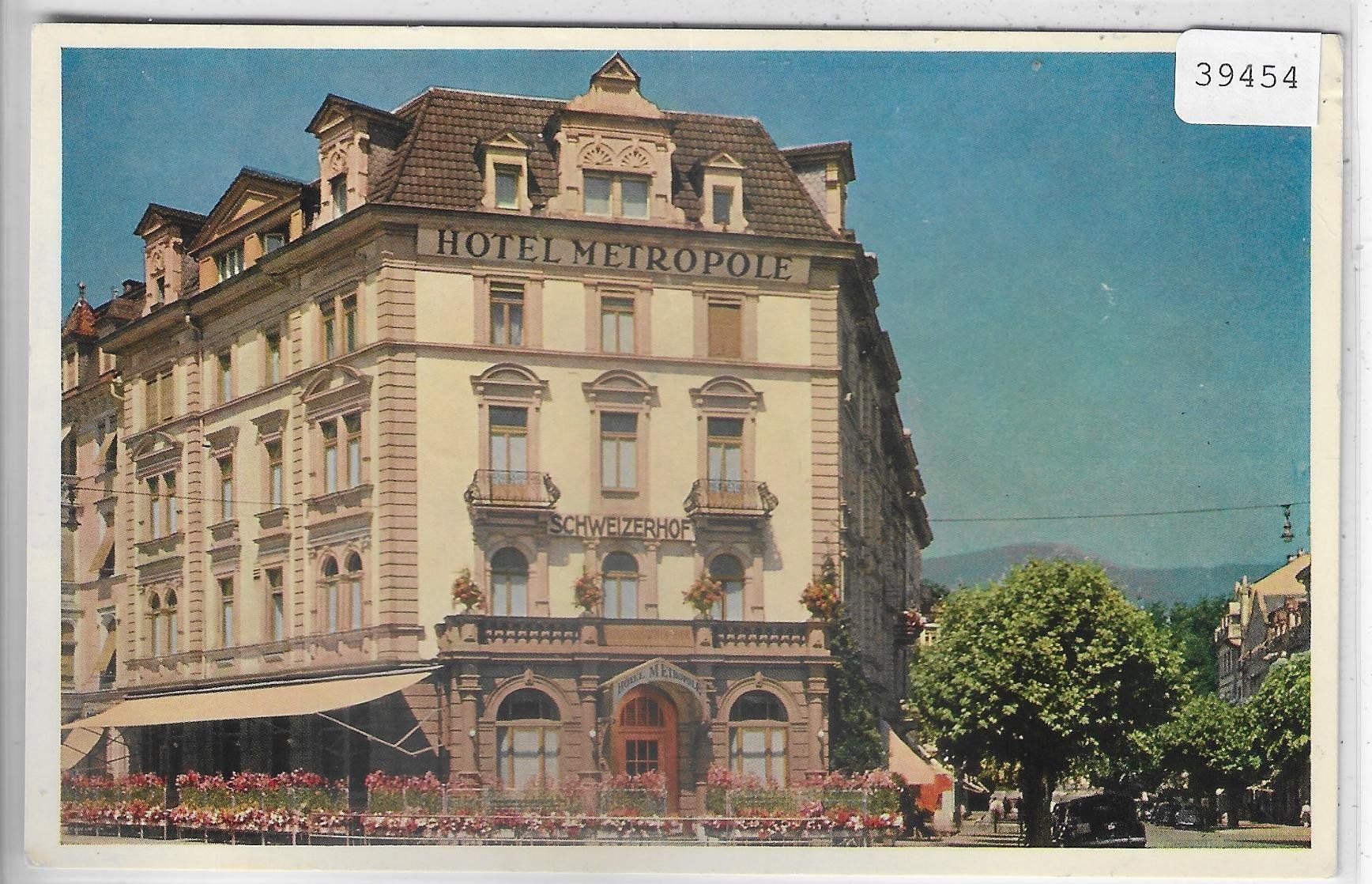 Cartoline postali: Solothurn - Hotel Metropole-Schweizerhof – Usato da Ettingen venduto da Kartenplanet