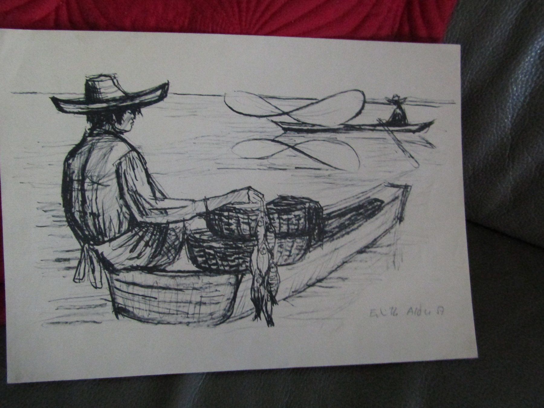 Grafica & Litografie: Edith Alder (1908-1964), lithographie de 1957 – Usato da Delémont venduto da mamygateau