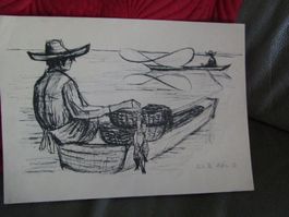 Edith Alder (1908-1964), lithographie de 1957