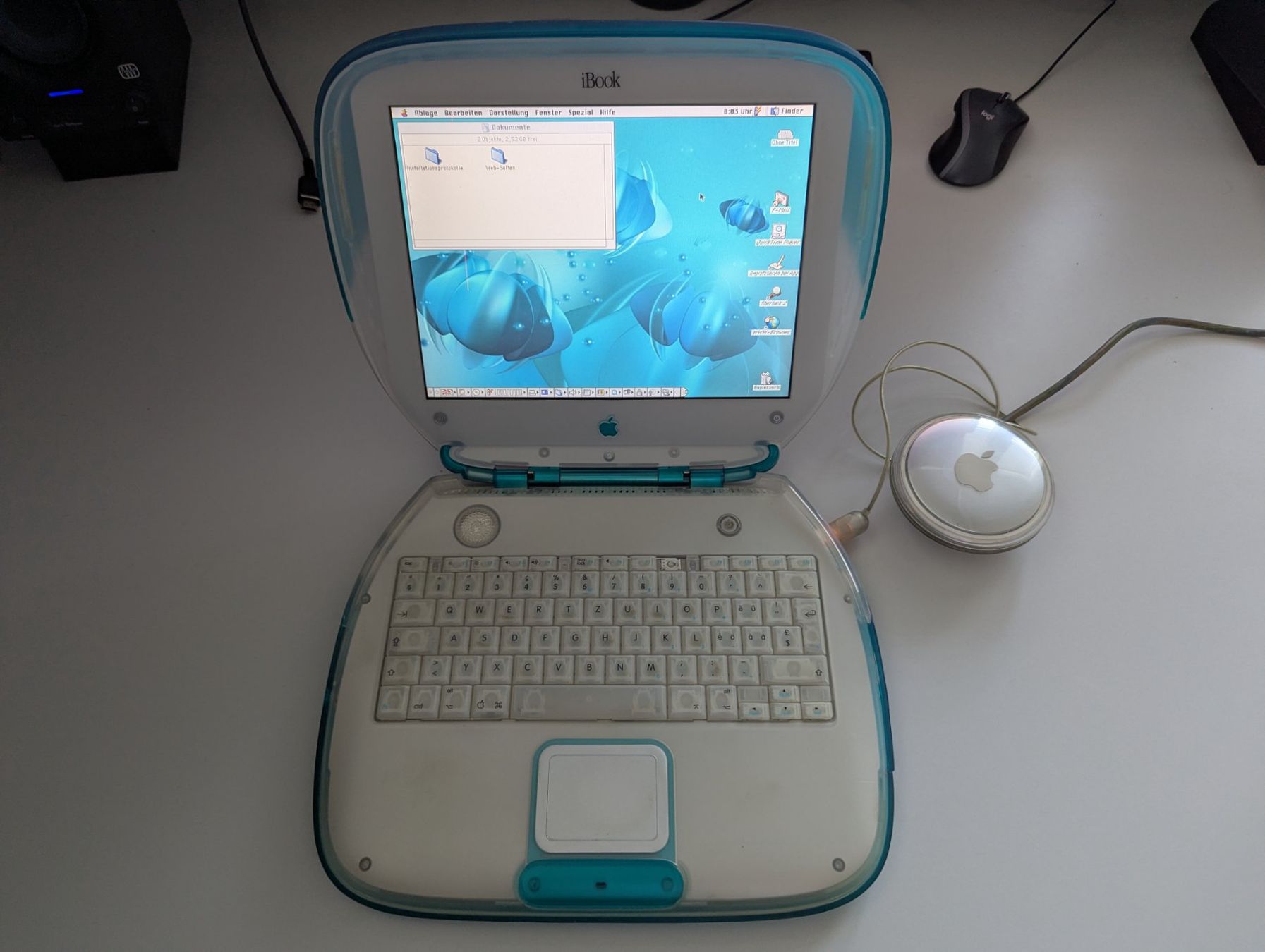 Apple Notebook: Retro Apple iBook G3 "Clamshell" Laptop – Usato da Matten b. Interlaken venduto da eboy_79