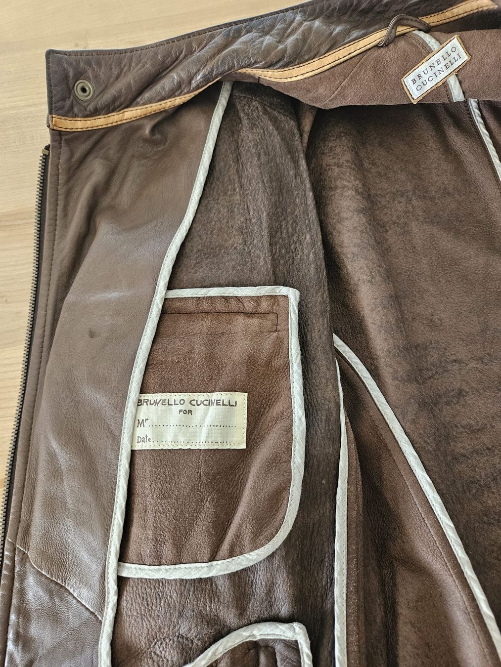Brunello Cucinelli Giacche: Wunderschöne Echtlederjacke von Brunello Cucinelli, Grösse L – Usato da Dottikon venduto da Chicca_73 6