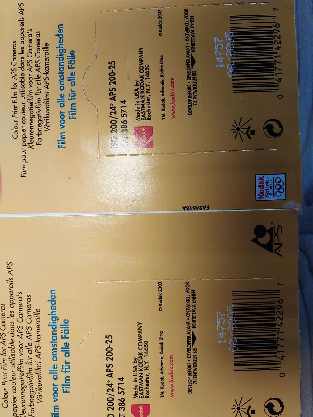 Kodak Pellicole: kodak advantix ultra200 – Nuovo e nell'imballaggio originale da Troistorrents venduto da Bretzel 3