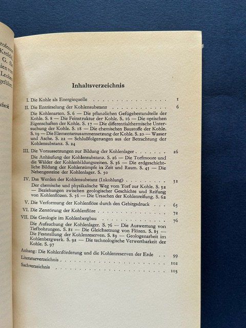 Bücher: W.E. Petrascheck, KOHLE, Erstausgabe 1956 – Gebraucht aus Bern von oregonzwei 4