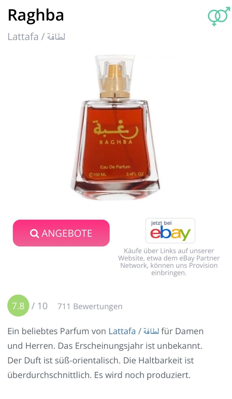 Lattafa Profumi & Eau de Toilette: Lattafa Raghba EDP 100ml.. Unisex. Neu – Nuovo e nell'imballaggio originale da Zürich venduto da deruja 6