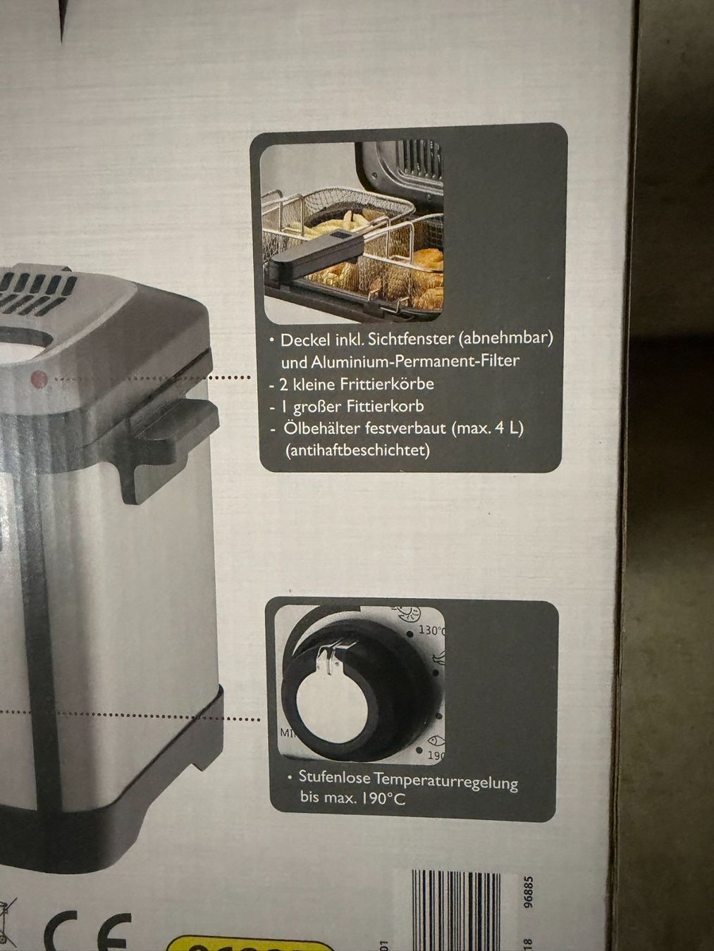 Ambiano Küchengeräte: Fritteuse Ambiano Edelstahl – Neu und originalverpackt aus Winterthur von Ferraristern 2