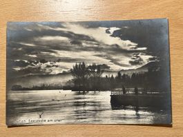 Alte Ansichtskarte Zürich Seestudie am Ufer, selten!
