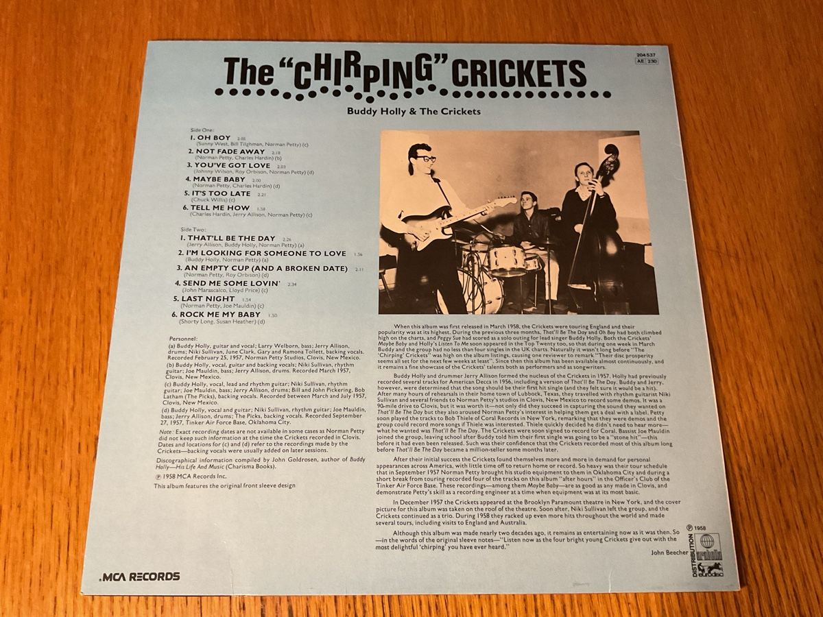 Dischi in vinile: Buddy Holly & The Crickets "The Chirping" 204.537 – Usato da Steinach venduto da Quarkie 1