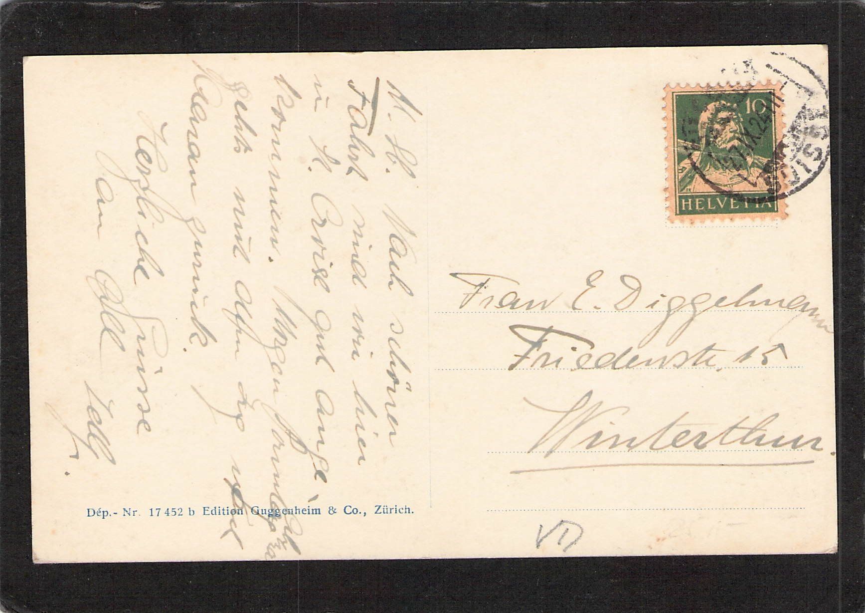 Cartoline postali: St. Croix VD , gel. 1924 – Usato da Reichenburg venduto da Pipo-67 1
