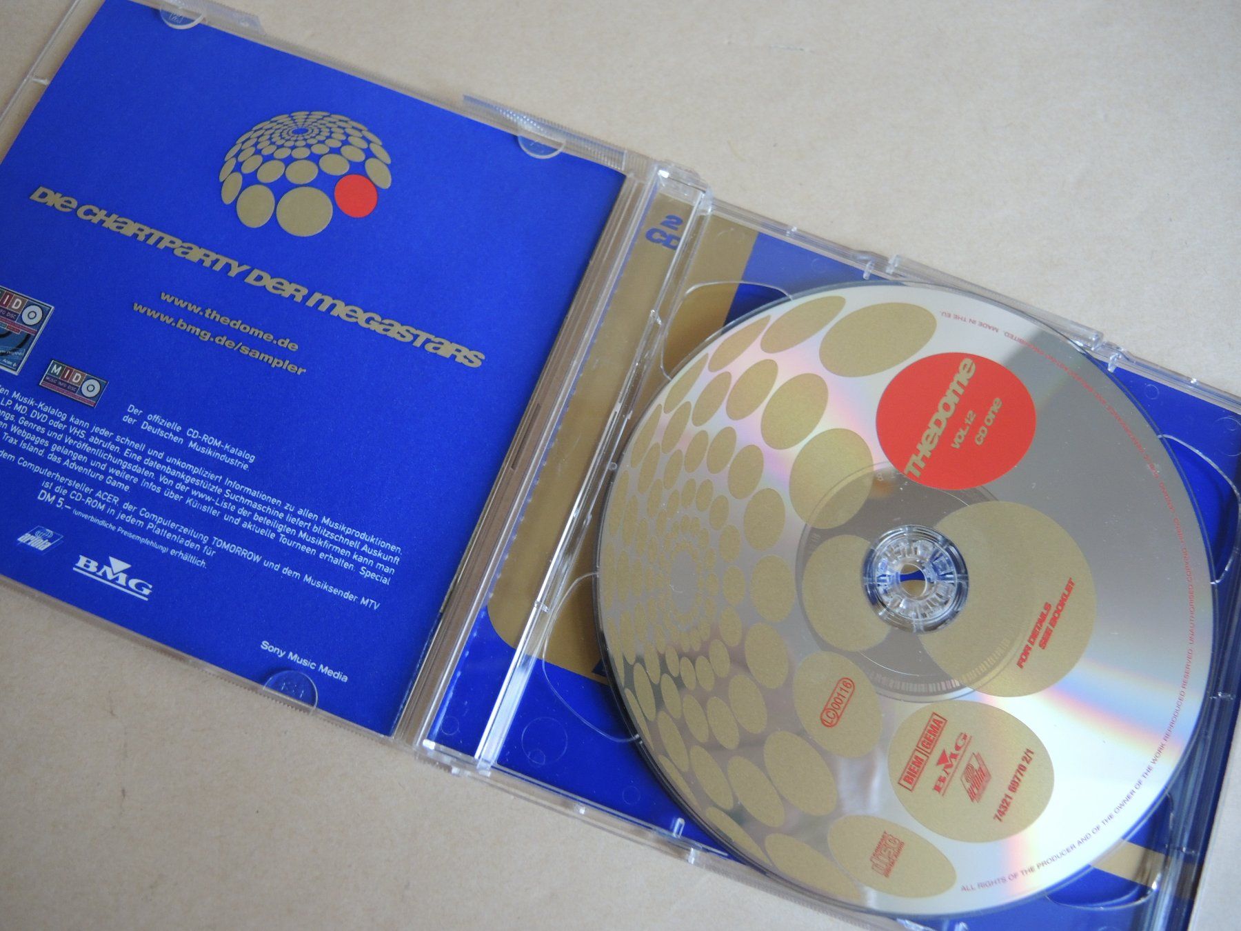 CD: The Dome Vol. 12 - Die Chartparty der Megastars , Doppel CD – Usato da Rorschach venduto da Pop-upBrocki 1