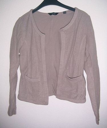 Bolero - Jacke, Beigebraun, Gr. 40 * woman *