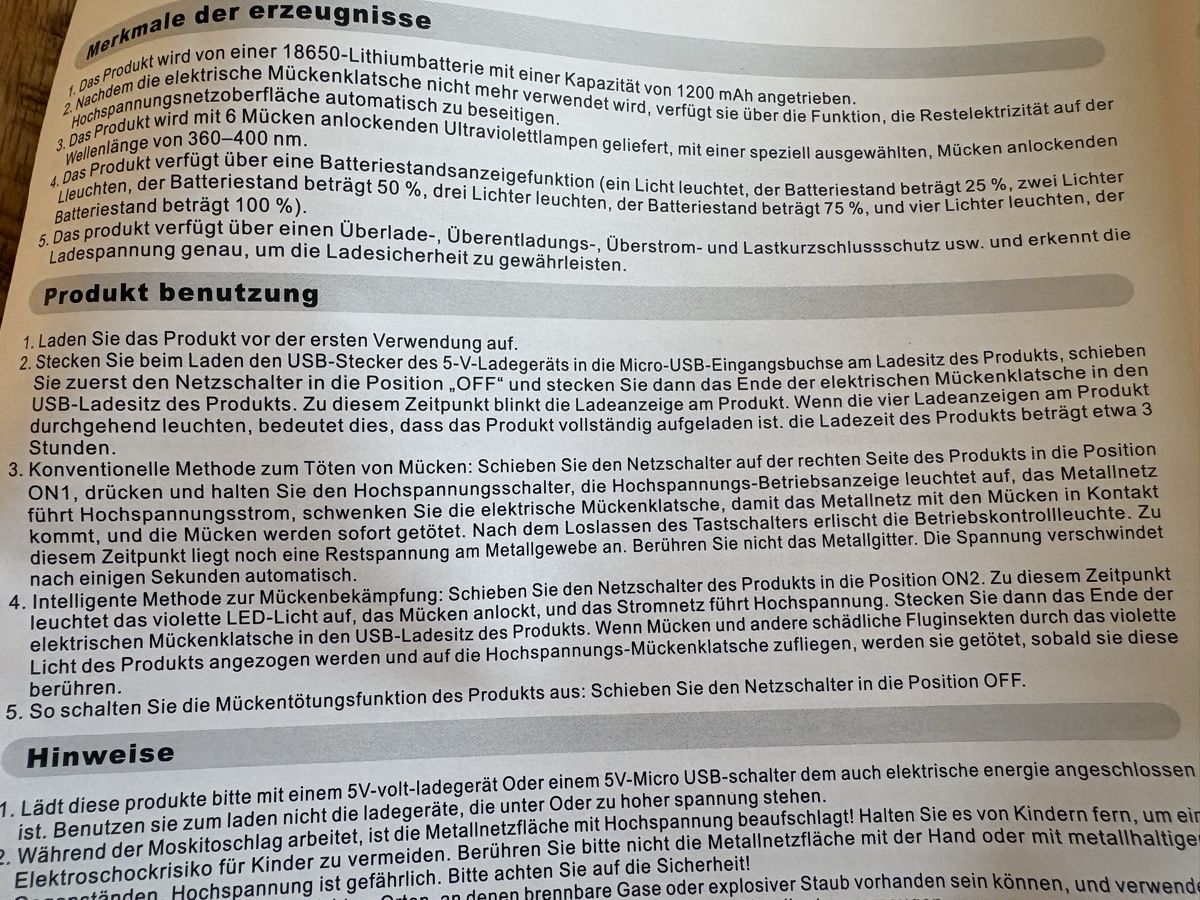 Altro per la casa: Fliegen- & Mückenklatsche – Nuovo e nell'imballaggio originale da Allschwil venduto da basilea017 5