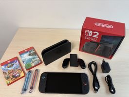 Nintendo Switch 2 + Mario Kart World + Zelda – wie neu, Gara