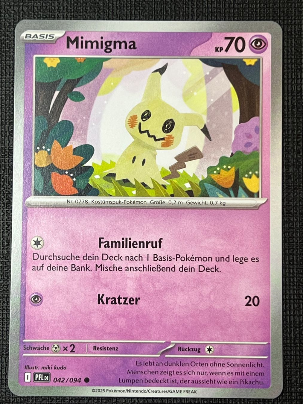 Pokémon Carte collezionabili: Pokemon Mimigma 042/094 PFL DE – Usato da Appenzell venduto da RMBricks