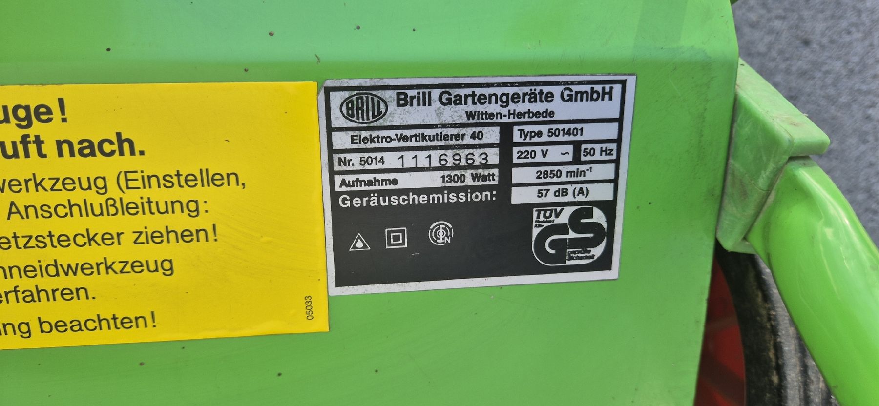 Bodenbearbeitungsgeräte: Vertikutierer Brill – Gebraucht aus Grenchen von Heja1604 5