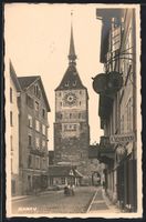 Aarau, Strassenpartie am Obertor mit Cig