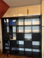 IKEA Kallax Regal 5x5 schwarz mit Einsätzen gebraucht