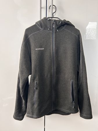 Warme Mammut Fleece Jacke mit Kapuze, Grösse M