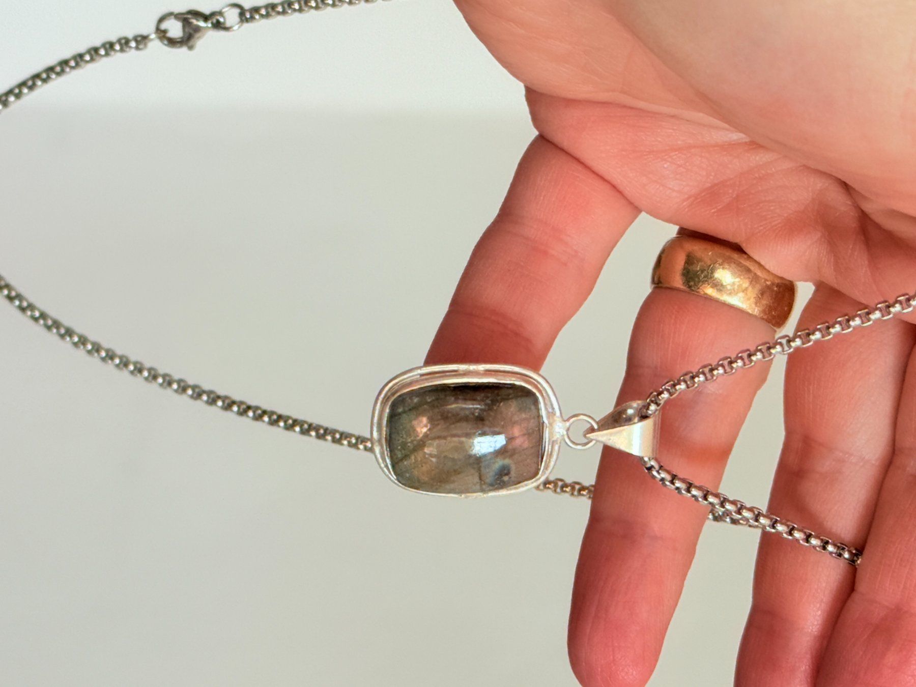 Catenine: Collier Labradorite  - Élégant et unique – Nuovo e nell'imballaggio originale da Genève venduto da AGBERG 7