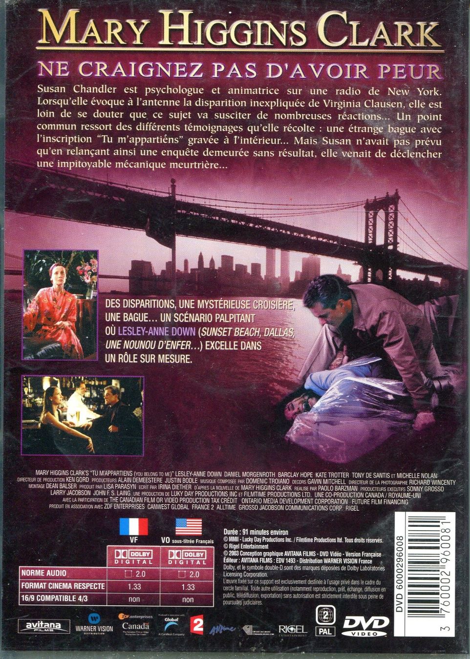 Tutti i DVDs: Tu m'appartiens -  DVD – Usato da Les Avants venduto da soyouz63 1