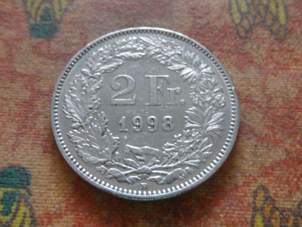 Tutti le monete: 2 Fr. 1998 – Usato da Romanel-sur-Lausanne venduto da Swift13