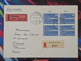 CL28 Enveloppe + Timbre Suisse 1957