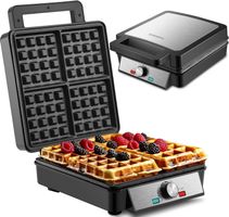 Waffeleisen für Belgische Waffeln mit Antihaftbeschichtung