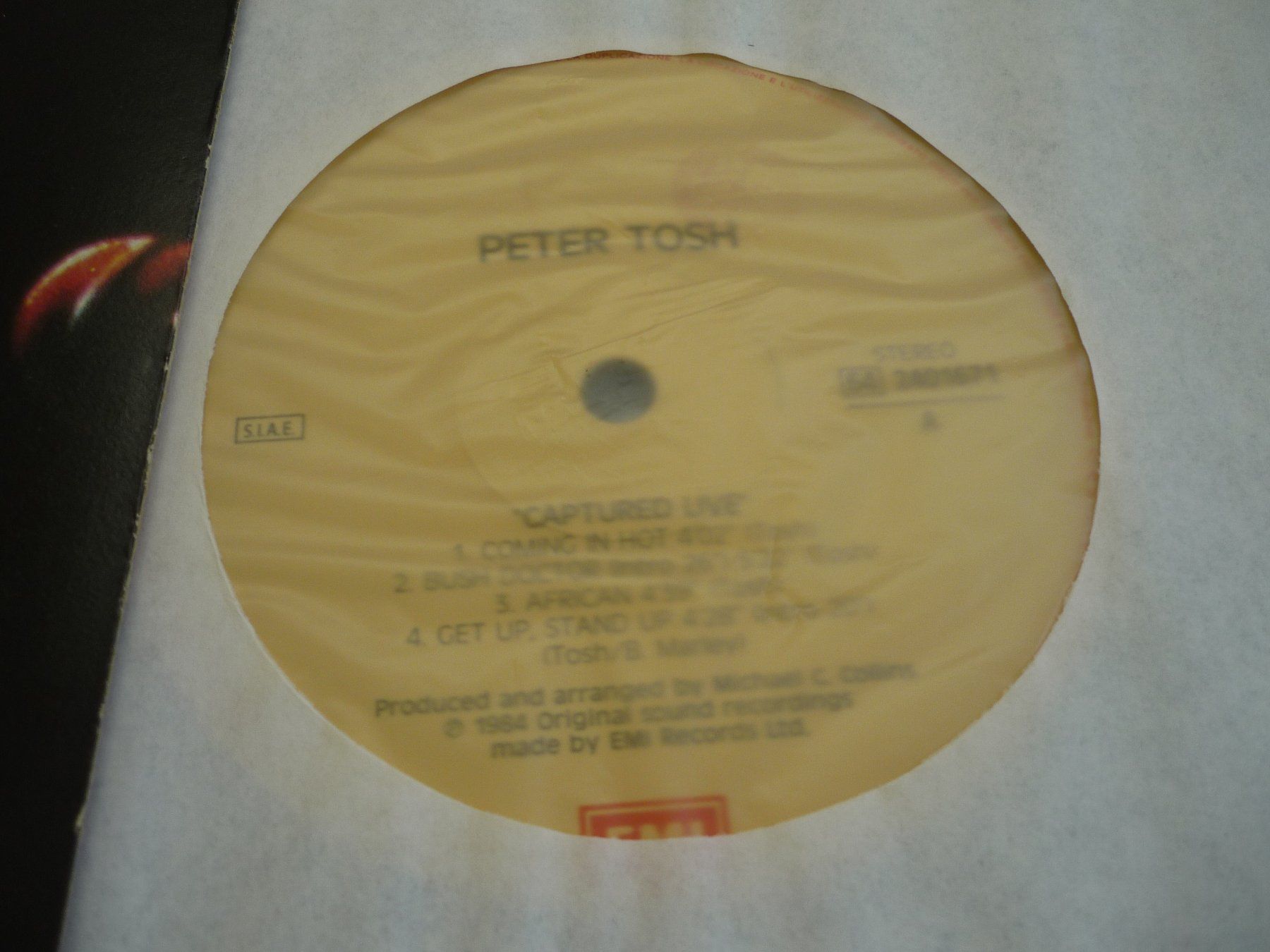 Dischi in vinile: 1x 12" Schallplatte  - Peter Tosh - captured live – Usato da Beringen venduto da Flatretriever 1