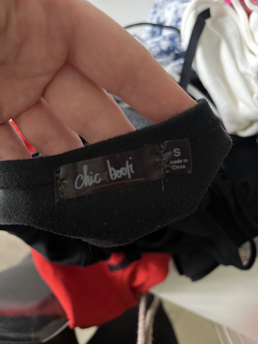 Top: Schwarzes Fransen Top von Chic&Booti, Grösse S, Sommer – Nuovo (secondo la descrizione) da Gockhausen venduto da Lali013 1