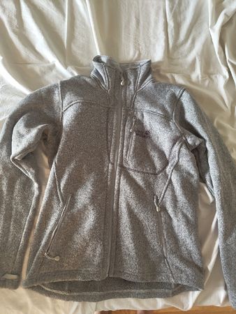 Jack Wolfskin Fleecejacke grau guter Zustand