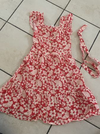 LC Waikiki Sommerkleid Erdbeeren, Gr. 128-134, Neu