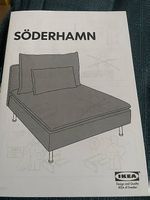 IKEA SÖDERHAMN Bezug 1er-Sitzelement (Hillared Dunkelblau)