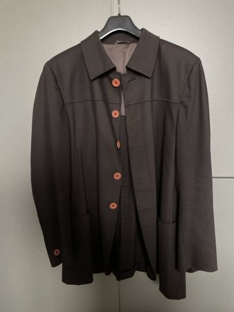 Versace Classic V2 Brown Wool Cashmere Jacket - Size 50