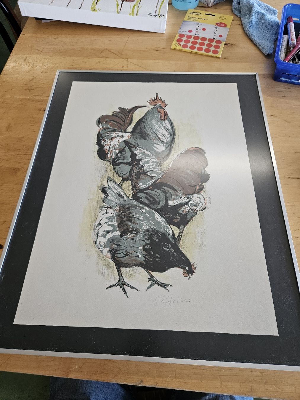 Grafiken & Lithographien: Lithographie Rolf Gfeller  – Gebraucht aus Pratteln von Cartonsducoeur_bl