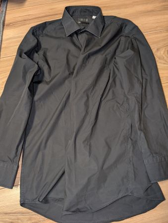Chemise noir Hilton col classique