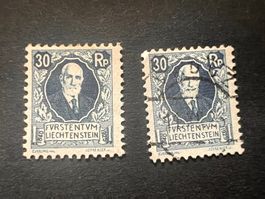 Liechtenstein 1925 Mi, W3 gest. und  Falz  *  (3059)