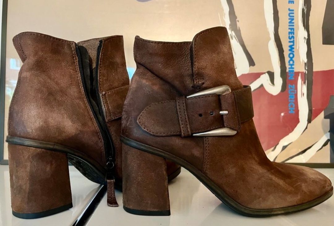 Globus Scarpe da uomo: bottines en cuir  marron – Nuovo (secondo la descrizione) da Blignou (Ayent) venduto da Mazikeen 1