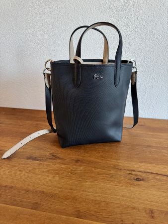 Lacoste Tasche schwarz/beige