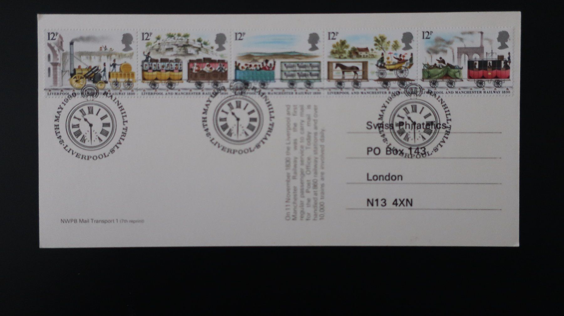 Cartoline postali: Bahnjubiläum England – Nuovo (secondo la descrizione) da Oberburg venduto da Lochbachweier 3