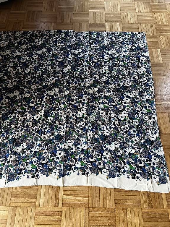 Tessuti: Tessuto fiori blu beige – Nuovo (secondo la descrizione) da Pazzallo venduto da nic_6zpt 2