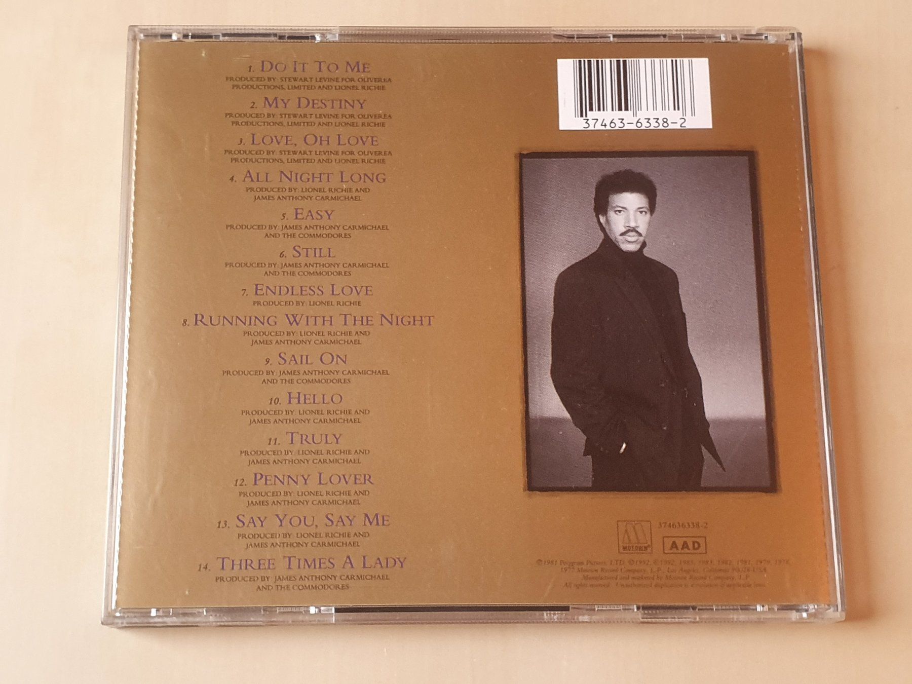 CDs: Lionel Richie Back to Front – D'occasion à Stansstad par collectorsshop 1