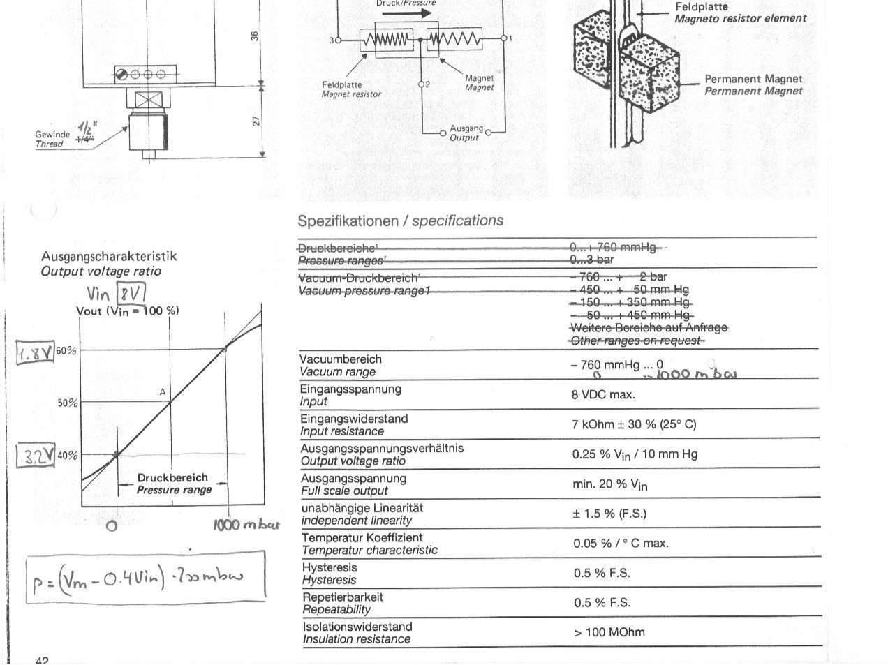 Componenti elettronici: Vakuumsensor, Drucksensor, MIDORI PP-101U – Nuovo e nell'imballaggio originale da Montlingen venduto da sitmodul 6
